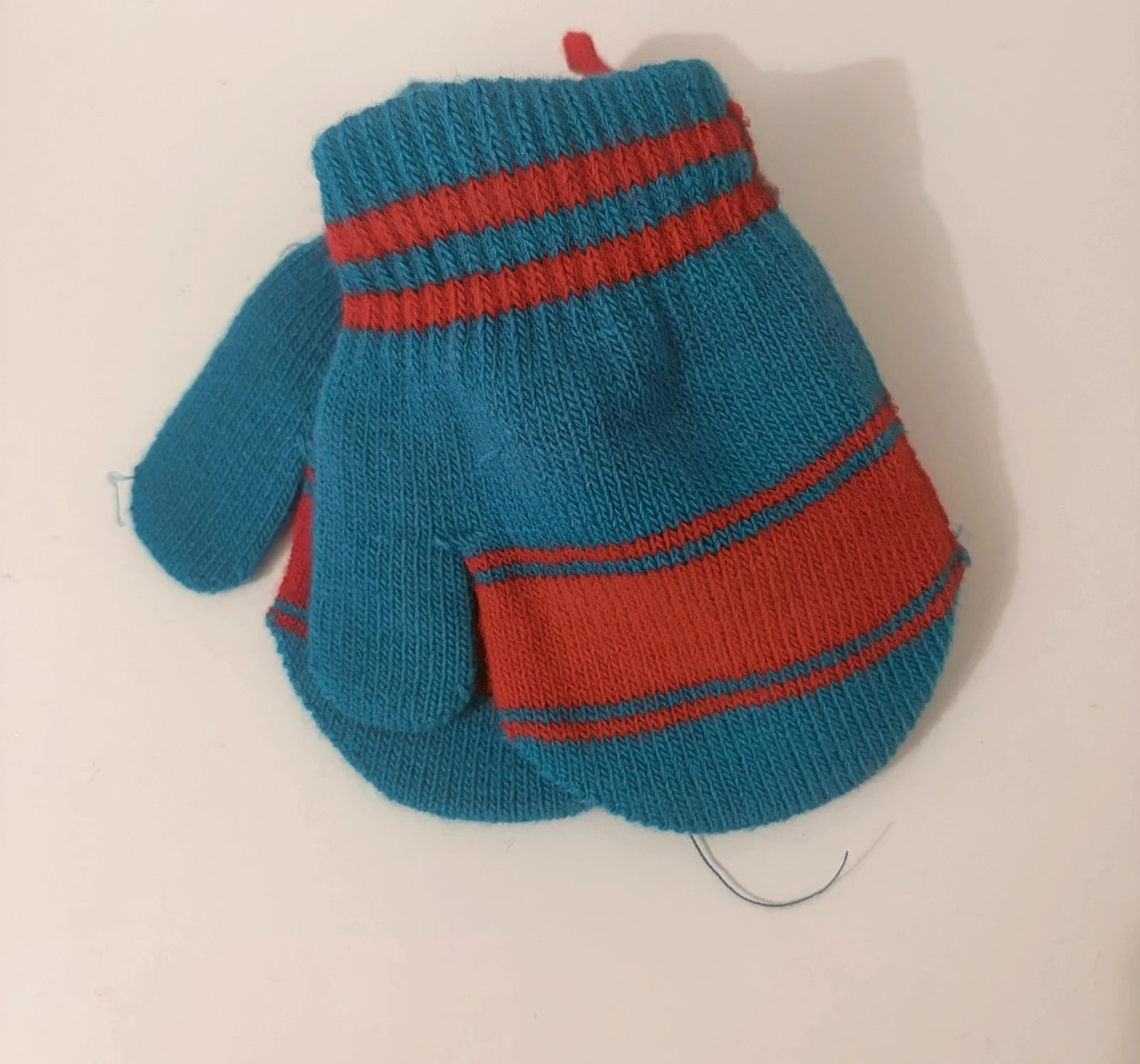Uitbreidbare Magic Baby-handschoenen turkoois blauw en rood - Met veiligheidskoord tegen verlies – photo 3